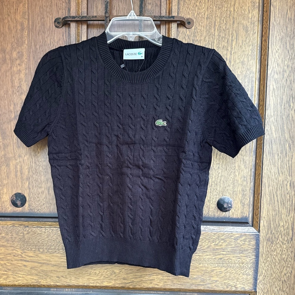 Lacoste Woman’s Black  Knit SweaterSize S